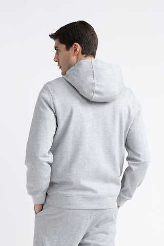 Soft cotton sweatshirt with tricot trim