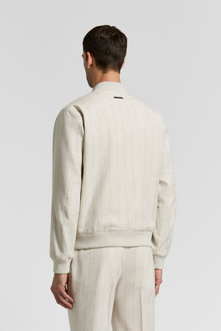 Wool cotton bomber jacket