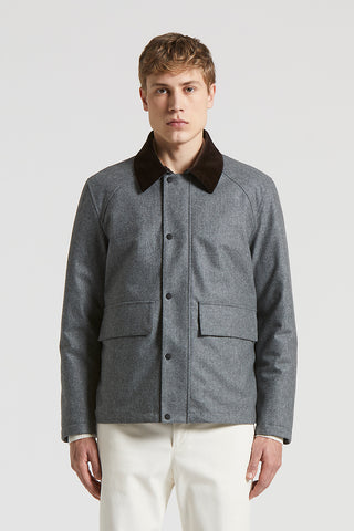Technical wool jacket
