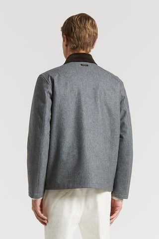Technical wool jacket