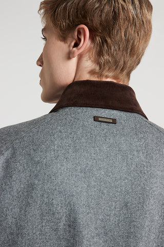 Technical wool jacket