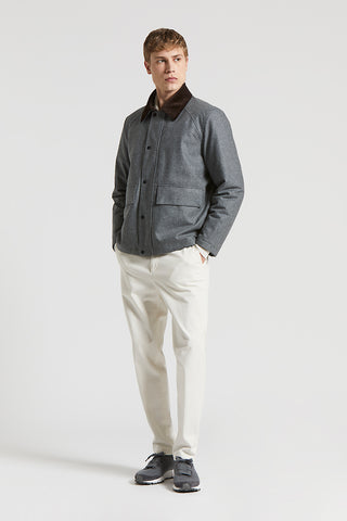 Technical wool jacket