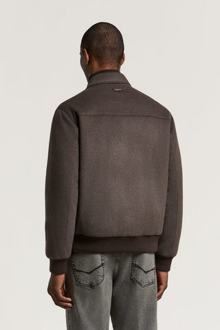 Wool and cashmere-blend cloth bomber jacket 3 / 3