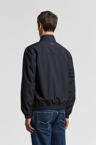 Technical wool bomber jacket