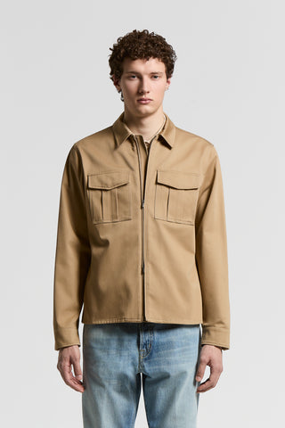 Zip-up shirt jacket