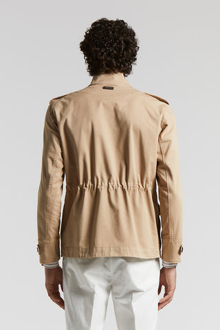 Field jacket in comfort cotton gabardine