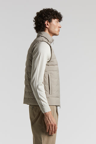 Quilted down waistcoat