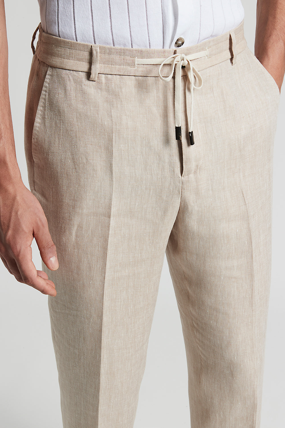 Ermenegildo Zegna pure linen jogger trousers | Peserico US