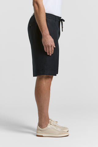 Pure linen gabardine shorts