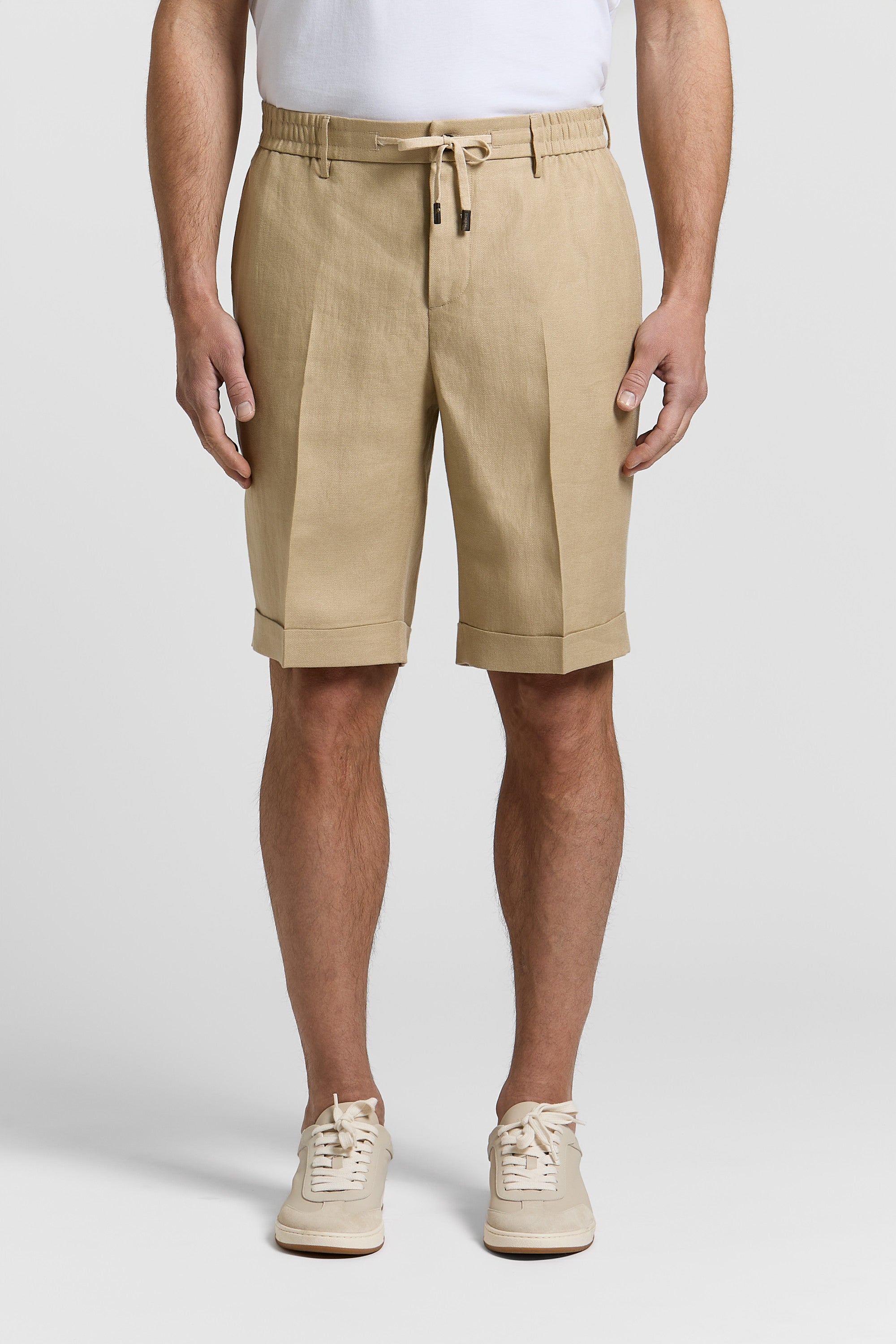 Pure linen gabardine trousers | Peserico US