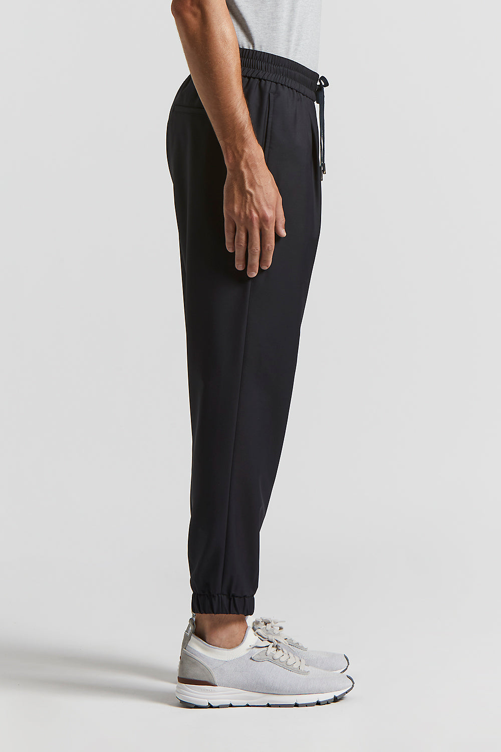 wacko maria TYPE-2 lolo piana スラックス Jogger trousers in Loro Piana technical gabardine | Peserico US