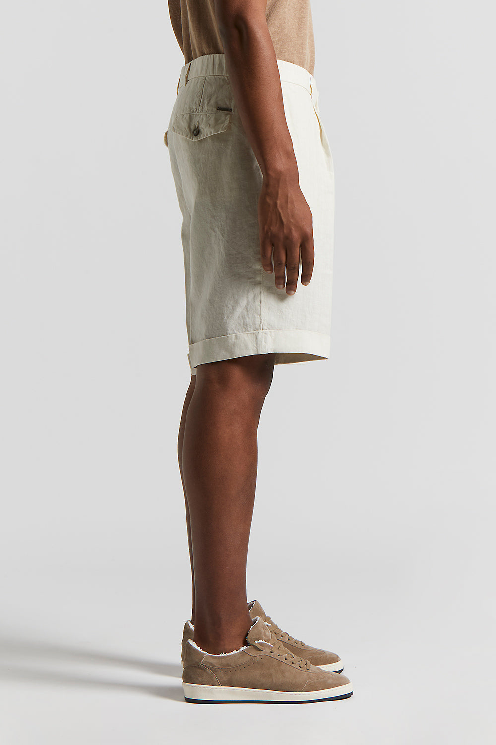 Lined organza Bermuda shorts | Peserico US