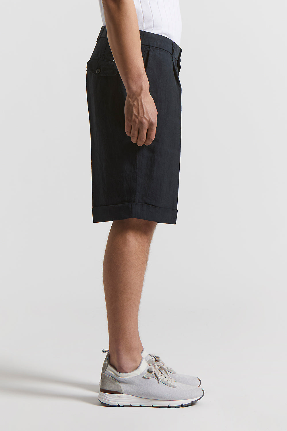 Lined organza Bermuda shorts | Peserico US