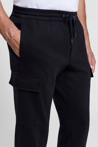 Jersey cargo trousers
