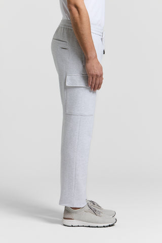 Jersey cargo trousers