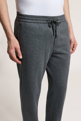 Cotton-blend interlock jogger trousers
