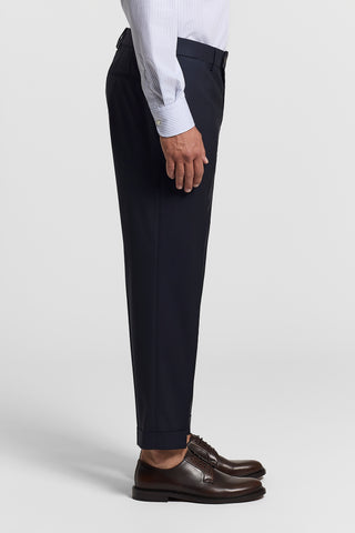 Lightweight pure merino wool fabric trousers