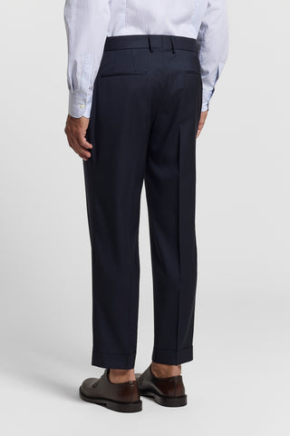 Lightweight pure merino wool fabric trousers