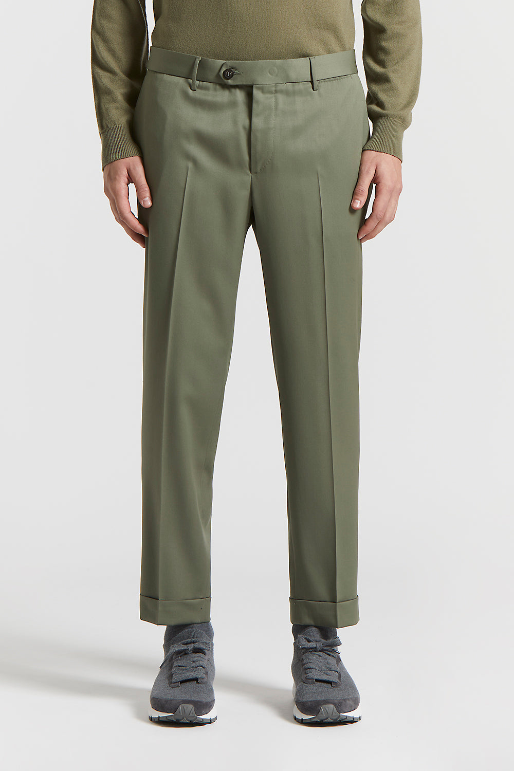 PESERICO パンツ　size44 Brushed cotton gabardine trousers | Peserico US