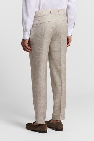 Lightweight structured wool trousers