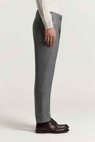 Pure wool flannel trousers