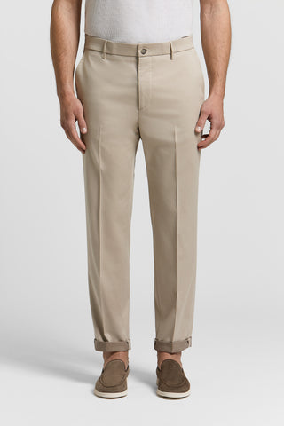 Jogger trousers in a cotton-wool twill