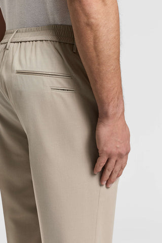 Jogger trousers in a cotton-wool twill