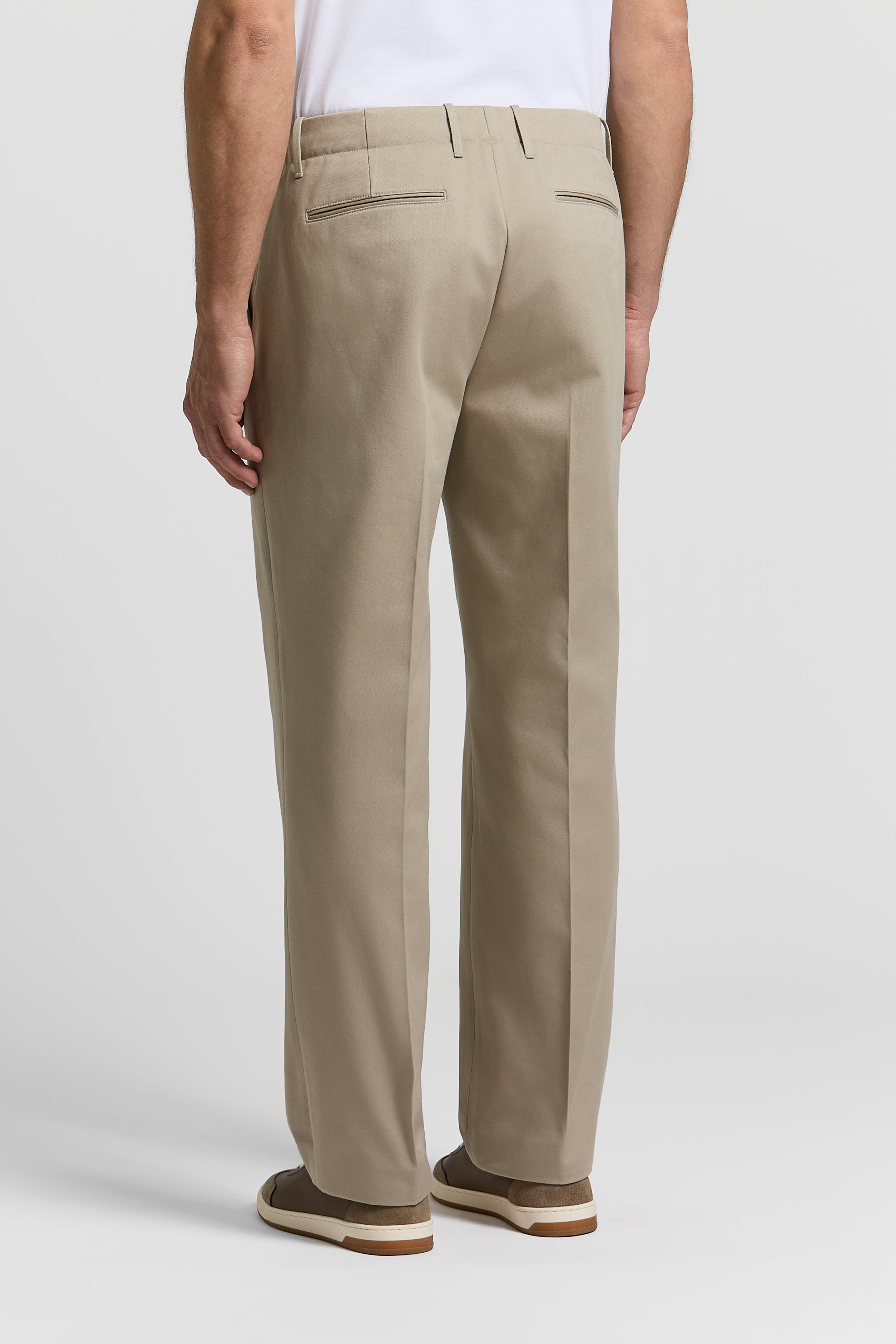 POCKETS エプロンkhaki (nylon chino) Pure cotton gabardine chinos | Peserico US