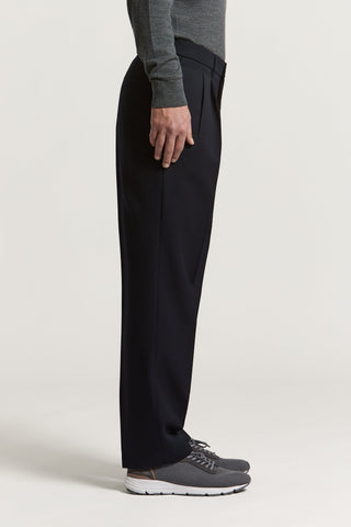 Pure wool gabardine trousers