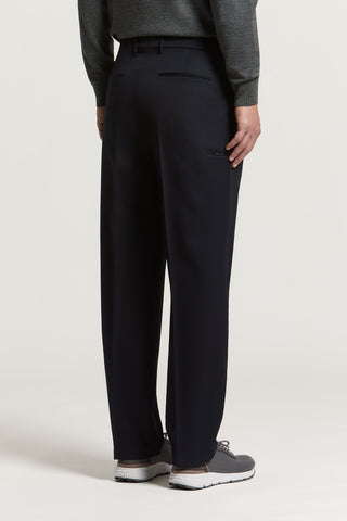 Pure wool gabardine trousers