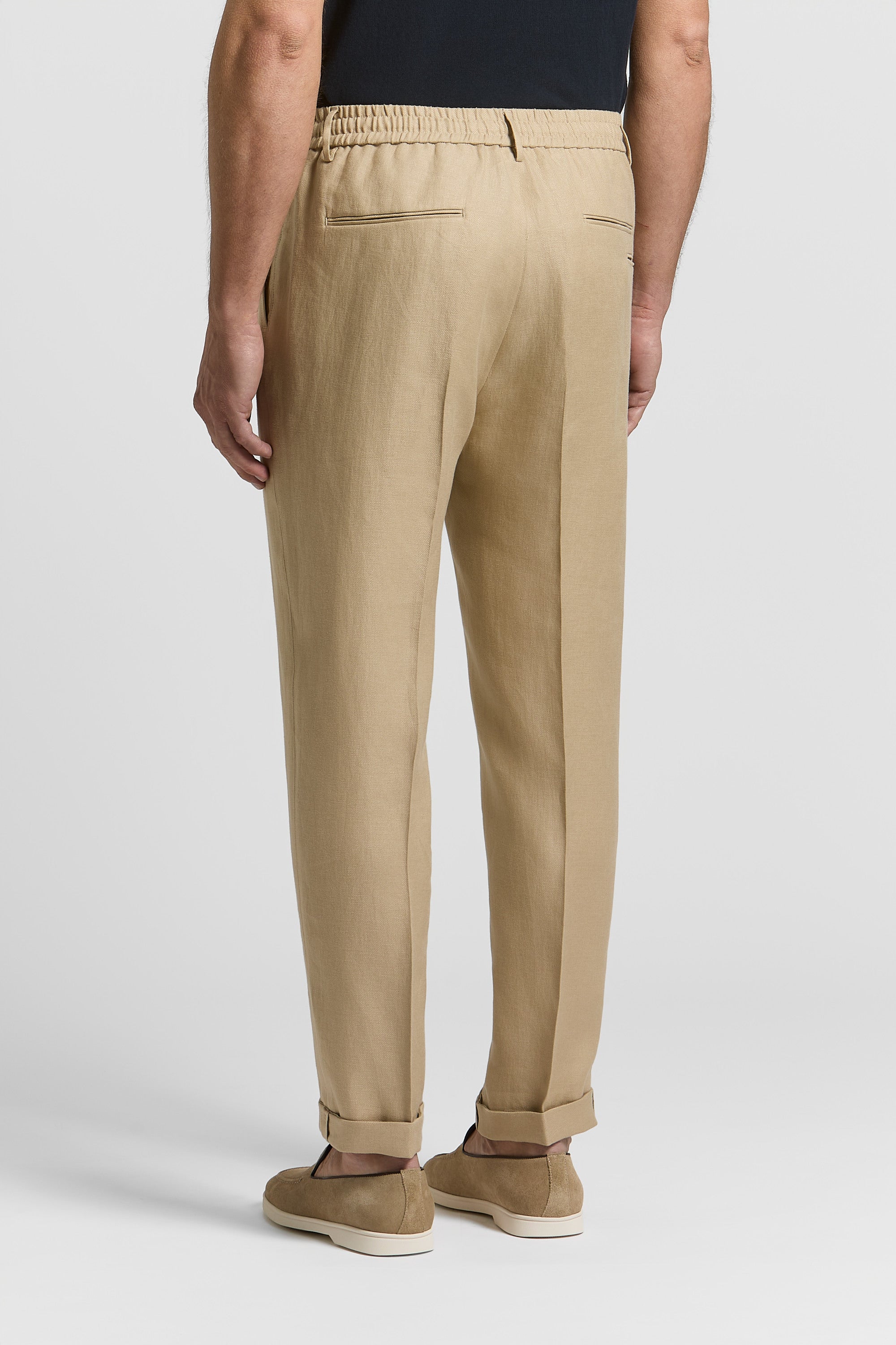 Pure linen gabardine trousers | Peserico US