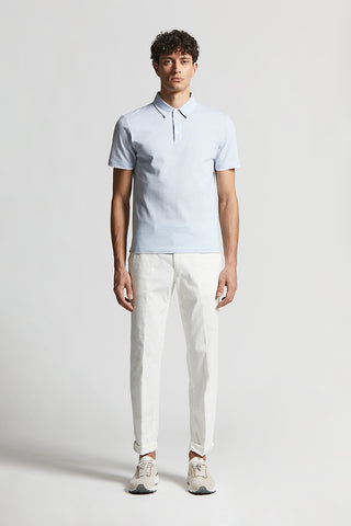 Stretch cotton gabardine chino trousers