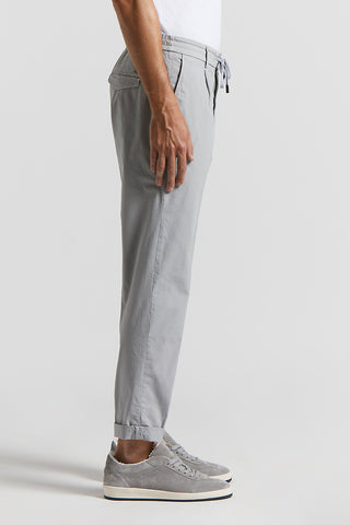 Stretch cotton canvas jogger