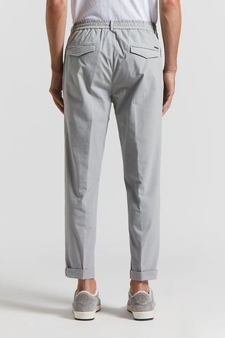 Stretch cotton canvas jogger