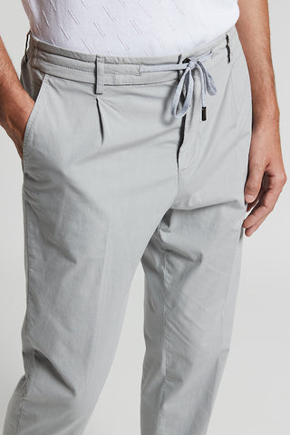 Stretch cotton canvas jogger