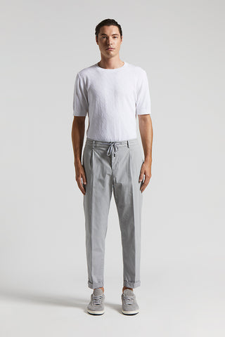 Stretch cotton jogger trousers