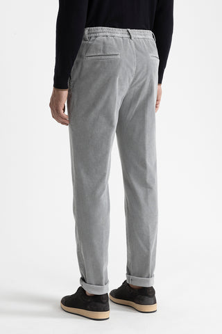 Cotton velvet jogger trousers