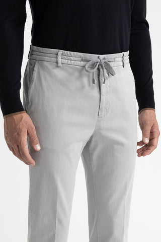 Cotton, tencel and silk joggers