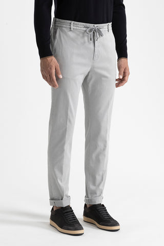 Cotton, tencel and silk joggers