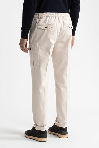 Cotton chinos with pockets