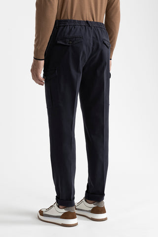 Cotton chinos with pockets