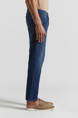 5-pocket denim in stretch cotton twill