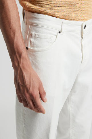 5-pocket stretch cotton bull denim