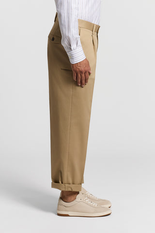 Cotton gabardine trousers