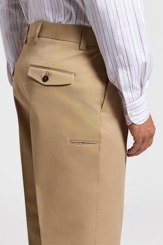 Cotton gabardine trousers