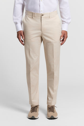 Pure cotton gabardine chino trousers