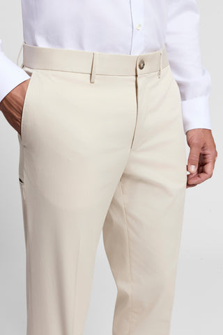 Pure cotton gabardine chino trousers