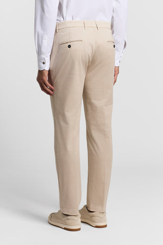 Pure cotton gabardine chino trousers