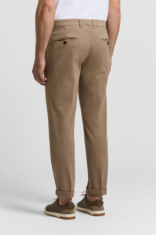 Pure cotton gabardine chino trousers
