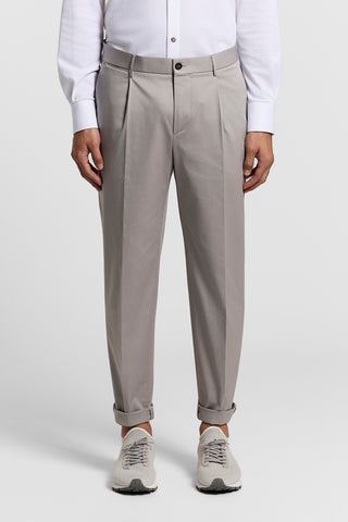 Pure cotton gabardine chino trousers